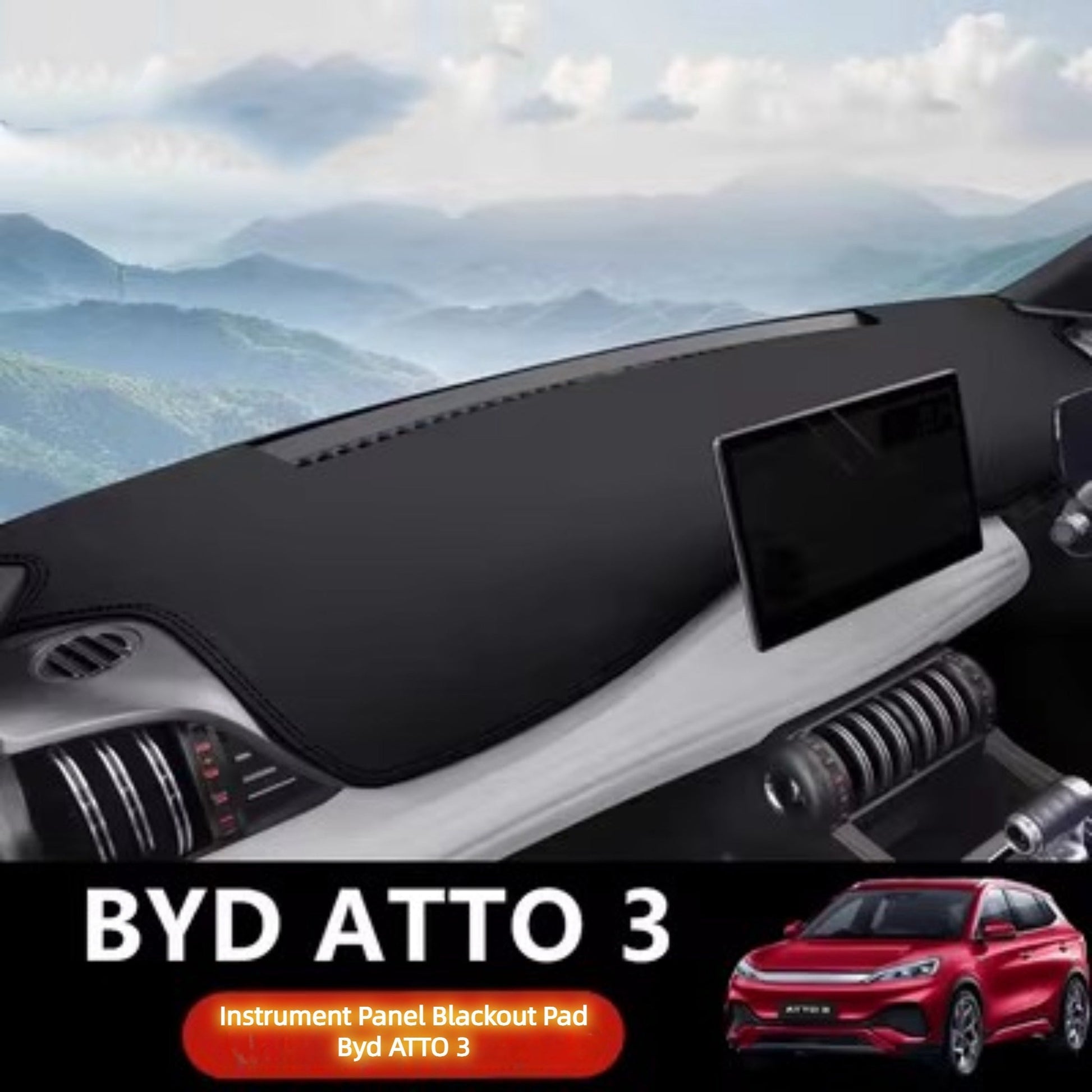 For BYD ATTO 3 Dashboard Cover Mat Sunshade Mat Artificial Leather Carpet Panel Mat Accessories - NICE EVS