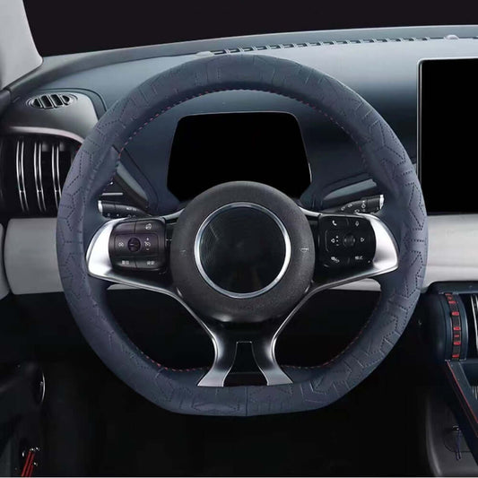 For BYD Atto 3 Microfiber Leather Sports D - shaped Car Steering Wheel Cover - NICE EVS