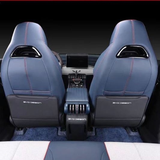 For BYD Atto 3 PU Leather Anti Kick Mat Pad Mats Seat Back Protector - NICE EVS
