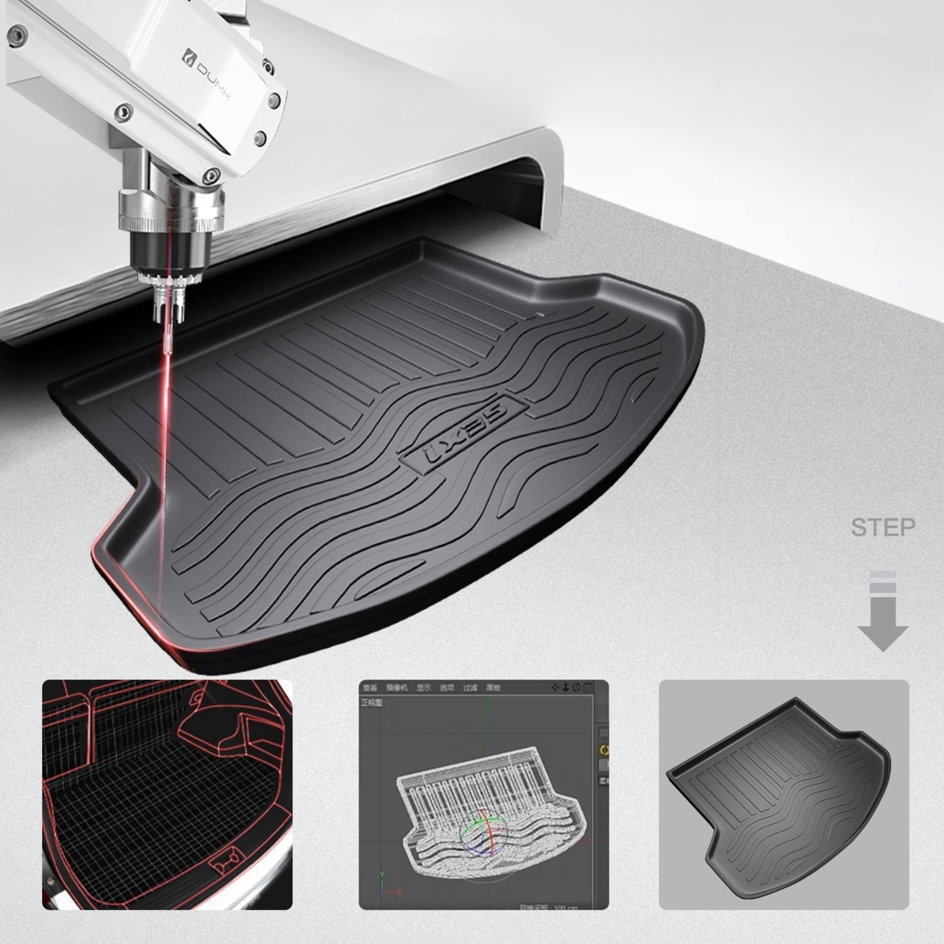 For BYD DOLPHIN Trunk Rubber Floor Mat - NICE EVS