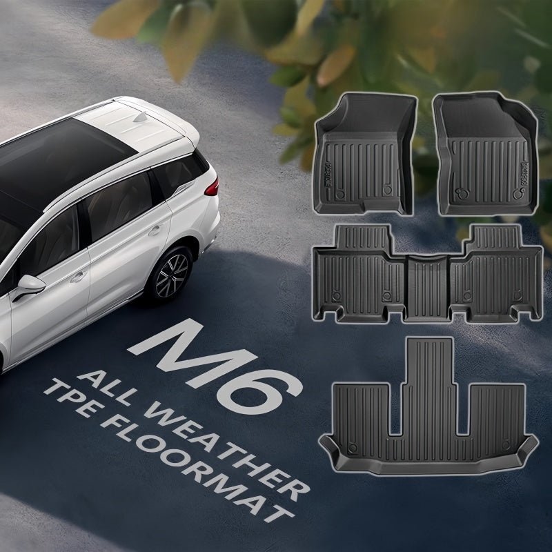 For BYD M6 TPE Floor & Trunk Mats - NICE EVS