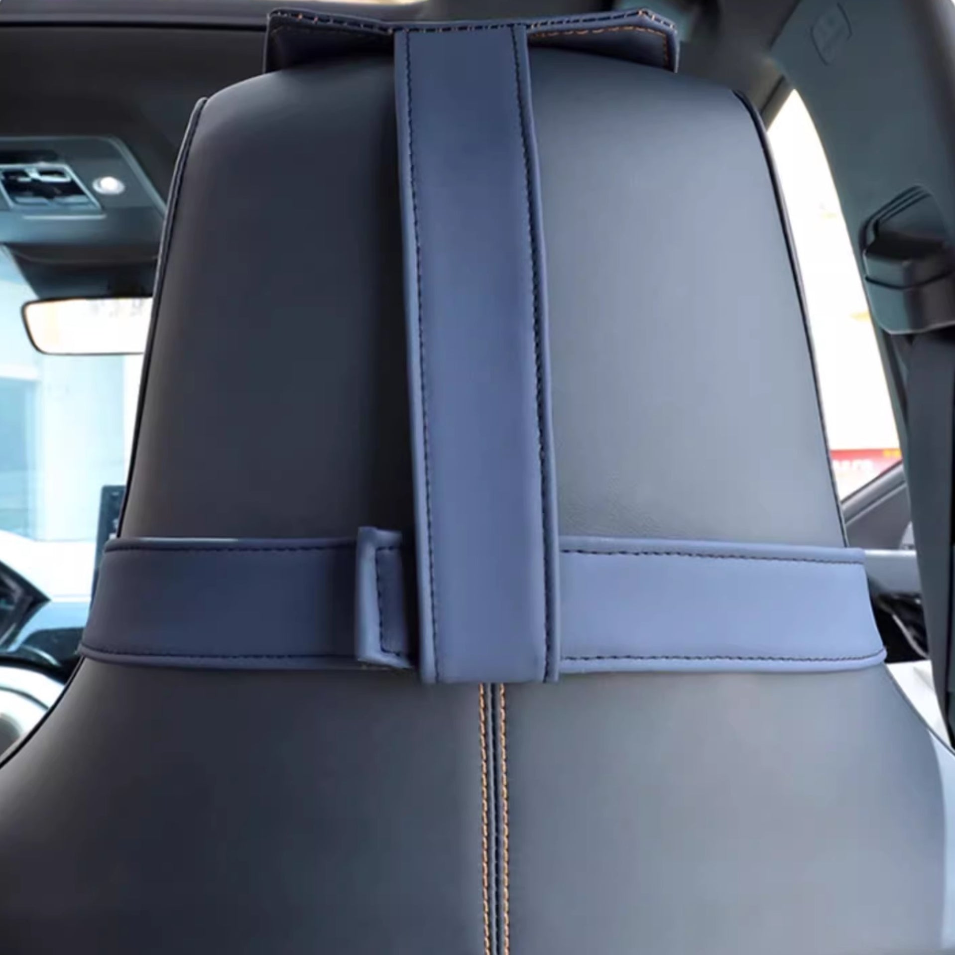 For BYD Premium Leather Headrest & Lumbar Pillow Set (2 - Pcs) - NICE EVS
