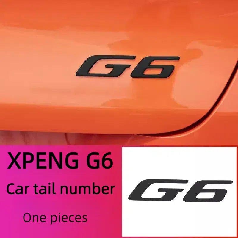 For XPENG G6 Car Body Logo Blackened Logo Modification - NICE EVS
