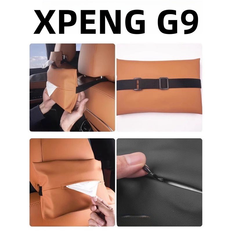 For XPENG G9 Car Tissue Box (Two Pieces) - NICE EVS