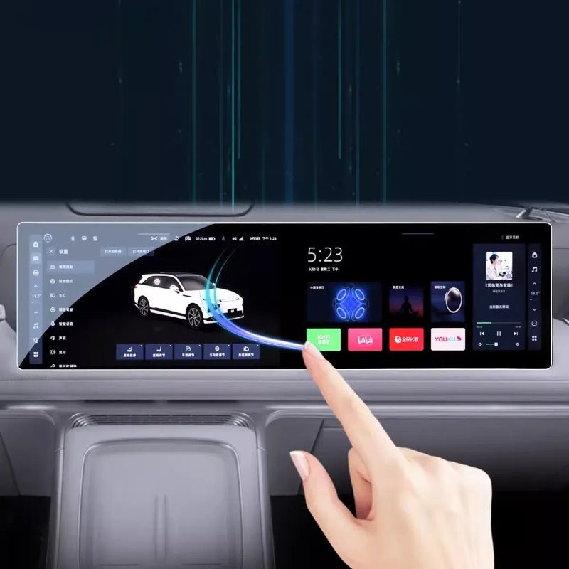 For XPENG G9 Dashboard,Navigation Screen Transparent PET Protective (Two pieces) - NICE EVS