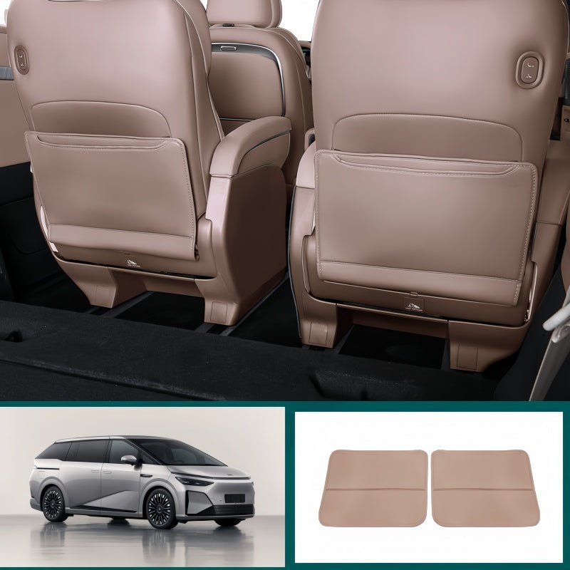 Front & 2nd Row Seat Back Anti-Kick Mats for 2024-2026 XPENG X9 - NICE EVS