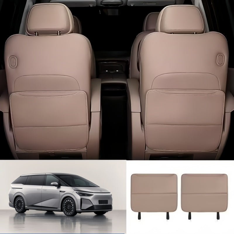 Front & 2nd Row Seat Back Anti-Kick Mats for 2024-2026 XPENG X9 - NICE EVS