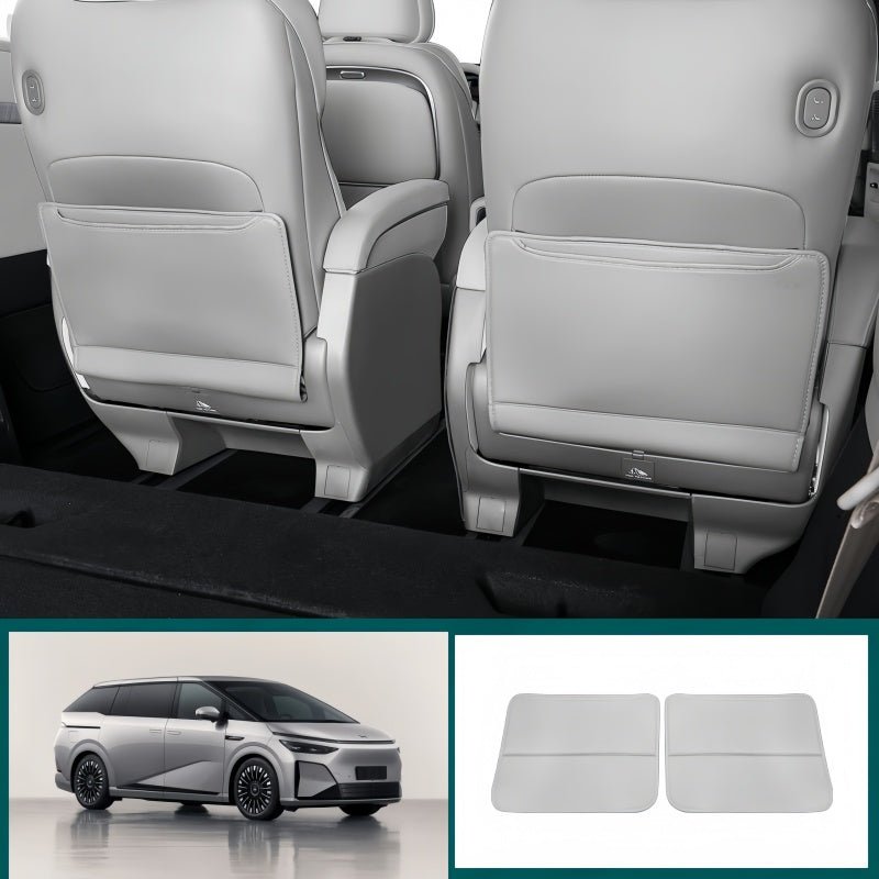 Front & 2nd Row Seat Back Anti-Kick Mats for 2024-2026 XPENG X9 - NICE EVS
