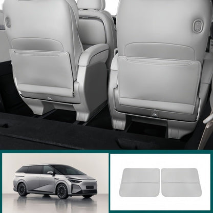Front & 2nd Row Seat Back Anti-Kick Mats for 2024-2026 XPENG X9 - NICE EVS