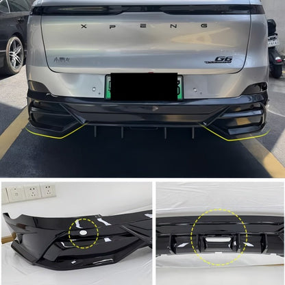 Front Bumper Lip & Rear Bumper Diffuser Spoiler for XPeng G6 - NICE EVS