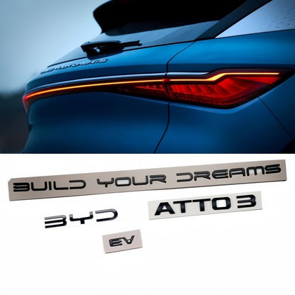 Front & Rear Badges Logo for BYD ATTO 3 - NICE EVS