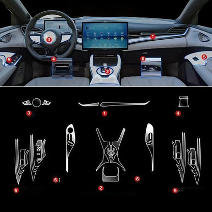 Full Interior TPU Protector Set for BYD Seal - NICE EVS