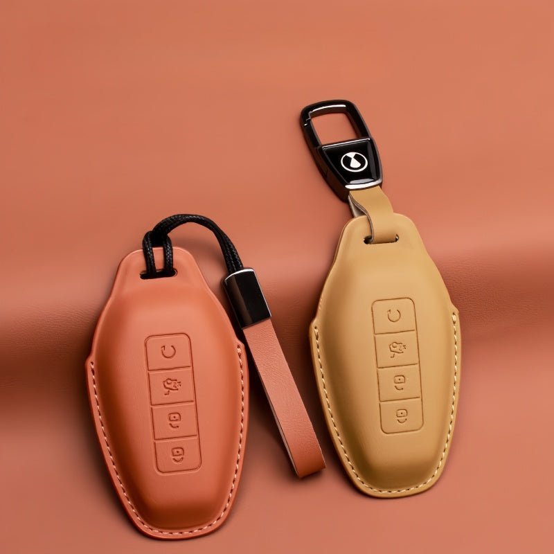 Full Wrap Leather Key Fob Case for Denza B5/B8 - NICE EVS