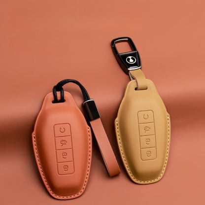 Full Wrap Leather Key Fob Case for Denza B5/B8 - NICE EVS