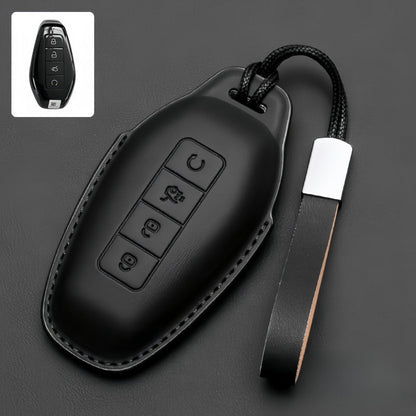 Full Wrap Leather Key Fob Case for Denza B5/B8 - NICE EVS