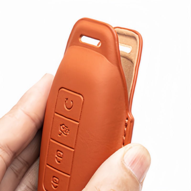 Full Wrap Leather Key Fob Case for Denza B5/B8 - NICE EVS