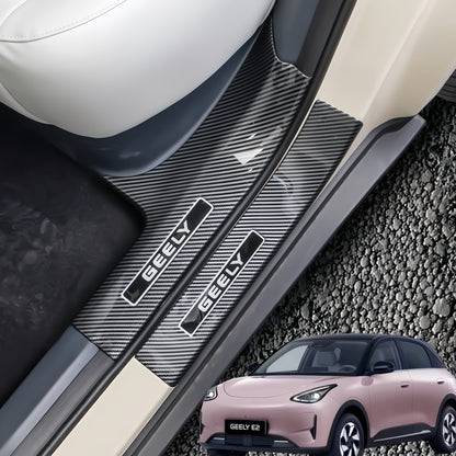 ABS Carbon Fiber Door Sill Protector for Geely E2 / EX2