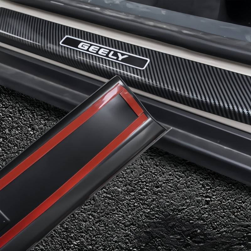 ABS Carbon Fiber Door Sill Protector for Geely E2 / EX2