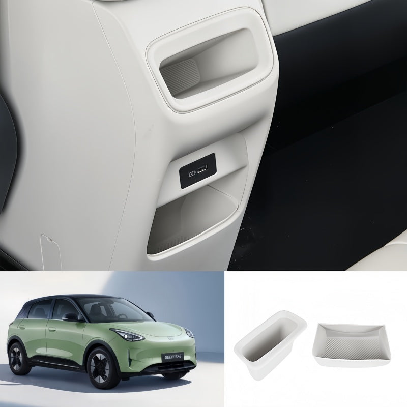 Center Console Rear Storage Silicone Mat for Geely E2/EX2