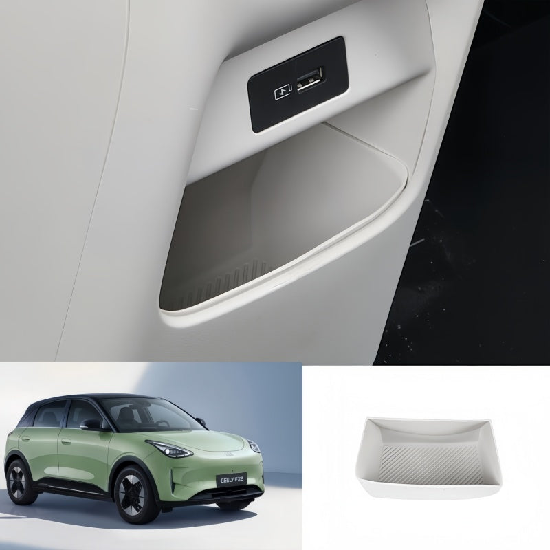 Center Console Rear Storage Silicone Mat for Geely E2/EX2