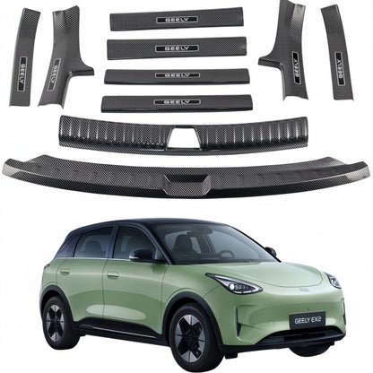 ABS Carbon Fiber Door Sill Protector for Geely E2 / EX2
