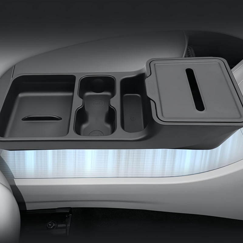 Dual-Layer Under Center Console TPE Tray for Geely E2/EX2