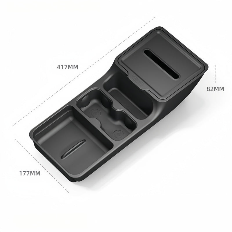 Dual-Layer Under Center Console TPE Tray for Geely E2/EX2
