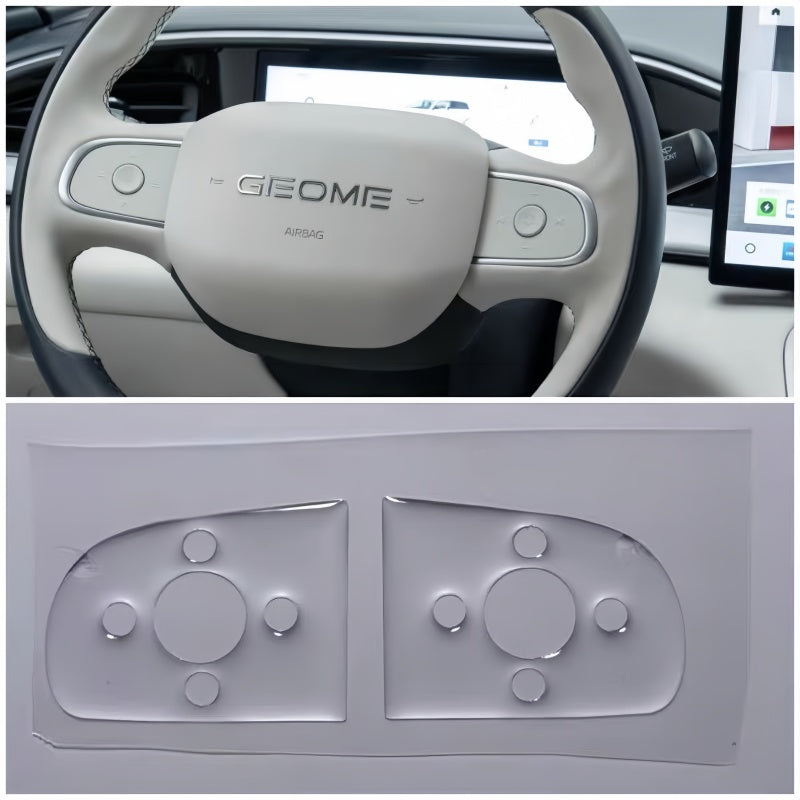 Clear Epoxy Button Protectors for Geely E2/EX2