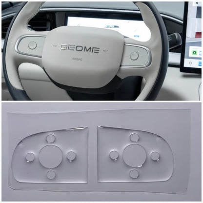 Clear Epoxy Button Protectors for Geely E2/EX2