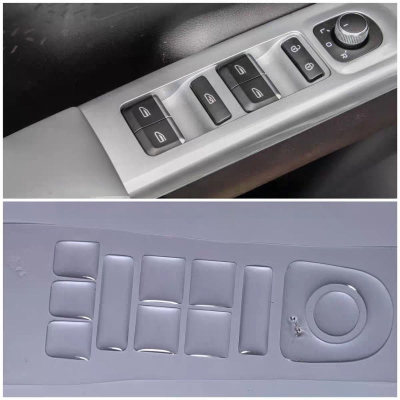 Clear Epoxy Button Protectors for Geely E2/EX2
