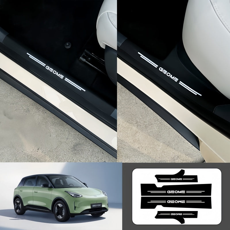 Nappa Leather Door Sill Protector for Geely E2 / EX2