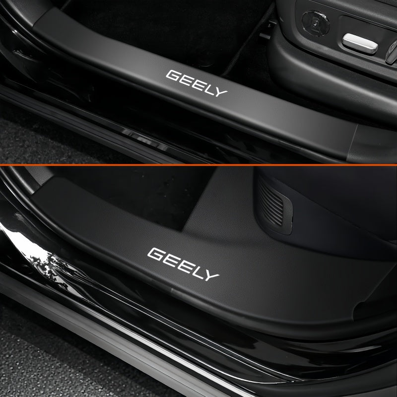 Nappa Leather Door Sill Protector for Geely E2 / EX2