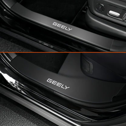 Nappa Leather Door Sill Protector for Geely E2 / EX2