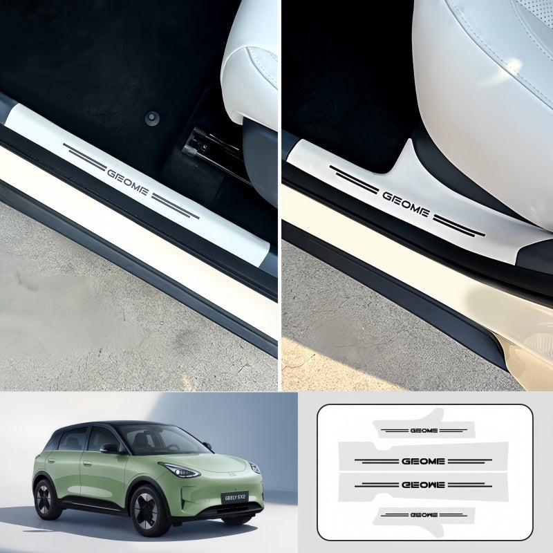 Nappa Leather Door Sill Protector for Geely E2 / EX2