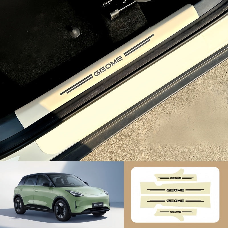 Nappa Leather Door Sill Protector for Geely E2 / EX2