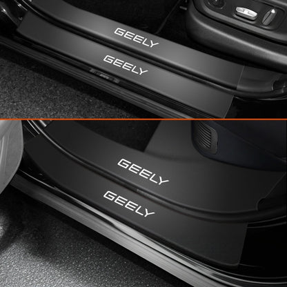 Nappa Leather Door Sill Protector for Geely E2 / EX2