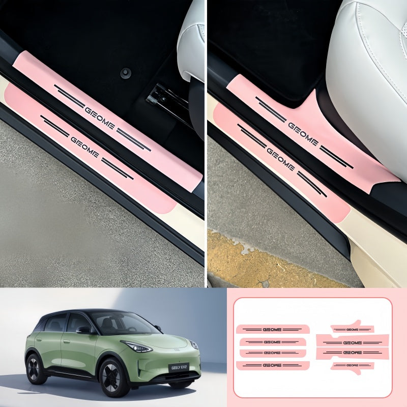 Nappa Leather Door Sill Protector for Geely E2 / EX2