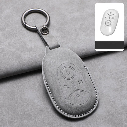 Premium Leather Key Fob Cover for Geely E2 / EX2