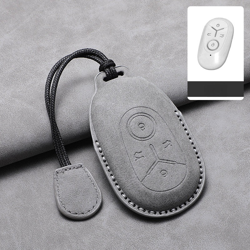 Premium Leather Key Fob Cover for Geely E2 / EX2