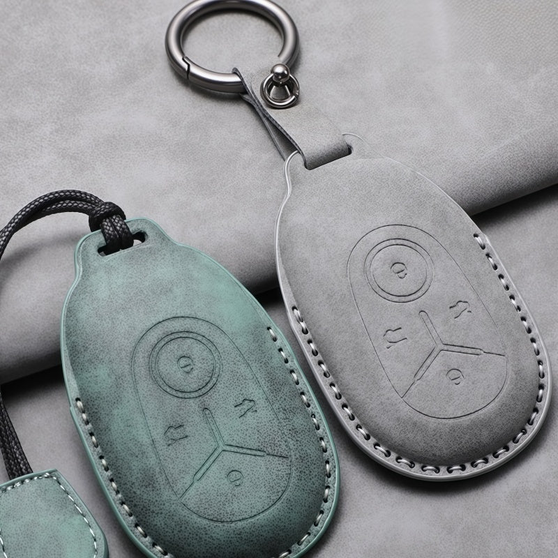 Premium Leather Key Fob Cover for Geely E2 / EX2