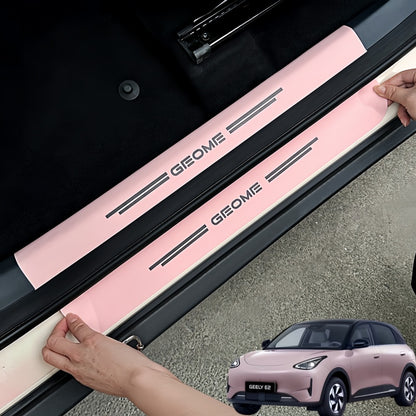 Nappa Leather Door Sill Protector for Geely E2 / EX2