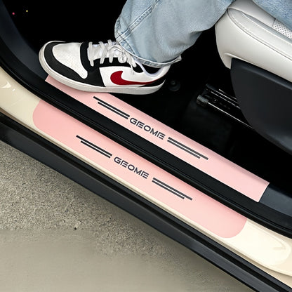 Nappa Leather Door Sill Protector for Geely E2 / EX2