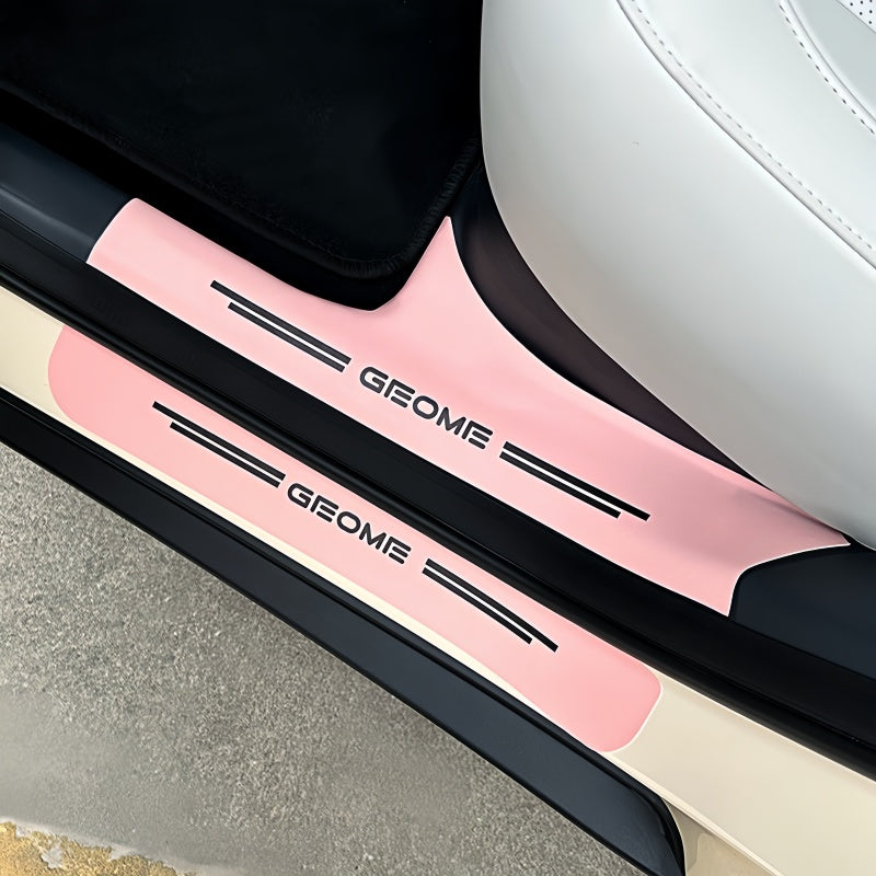 Nappa Leather Door Sill Protector for Geely E2 / EX2