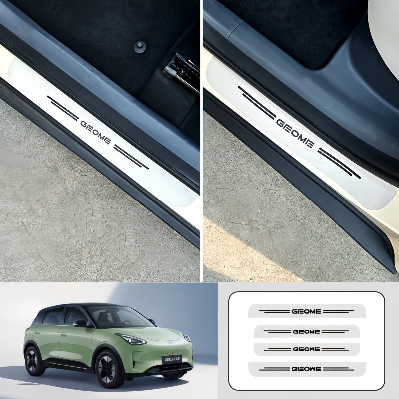 Nappa Leather Door Sill Protector for Geely E2 / EX2