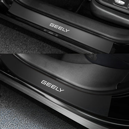 Nappa Leather Door Sill Protector for Geely E2 / EX2