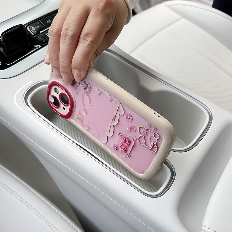 Split Silicone Mat for Cup & Phone Slot for Geely E2/EX2