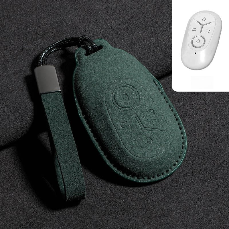 Alcantara Suede Key Fob Cover for Geely E2 / EX2