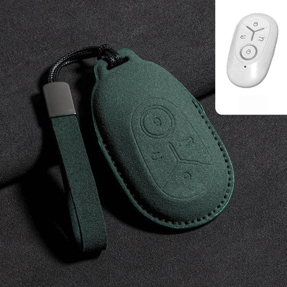 Alcantara Suede Key Fob Cover for Geely E2 / EX2