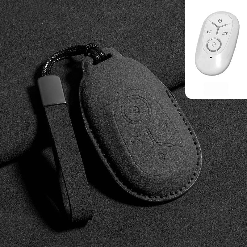 Alcantara Suede Key Fob Cover for Geely E2 / EX2