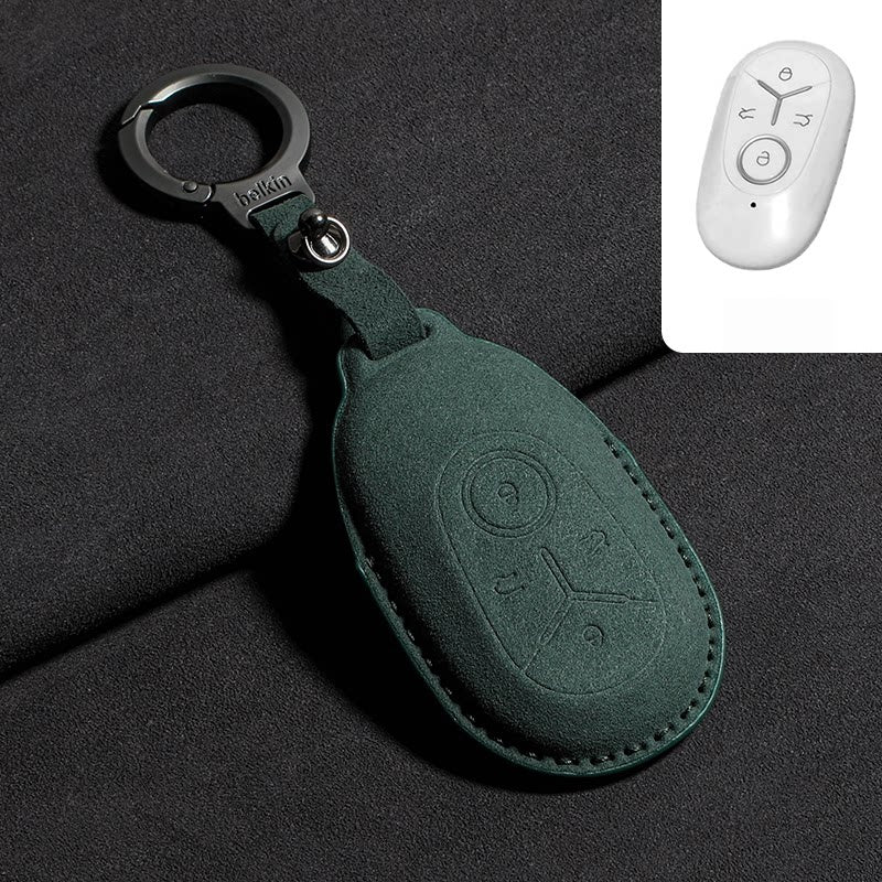 Alcantara Suede Key Fob Cover for Geely E2 / EX2